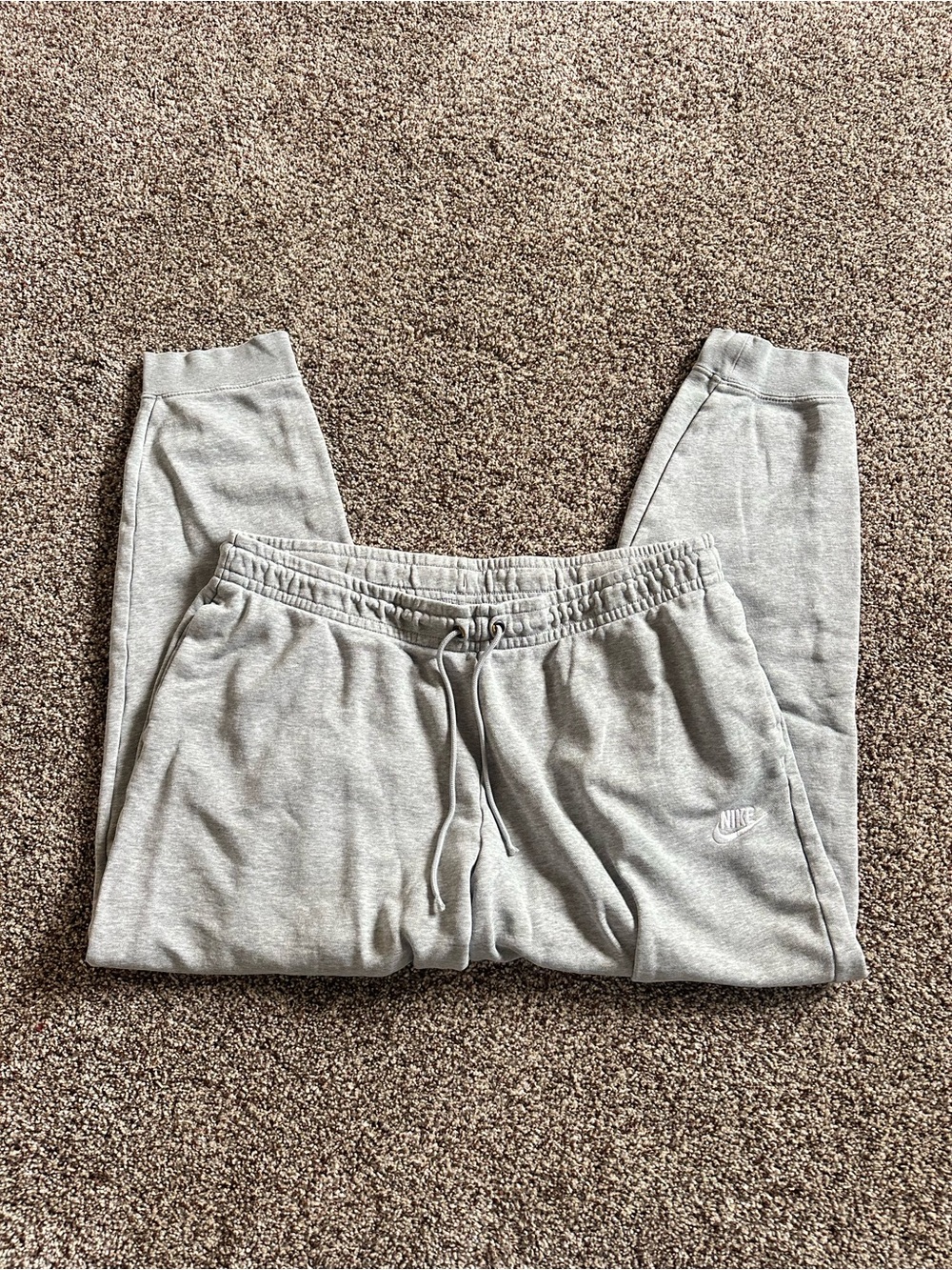 Grey Nike sweatpants